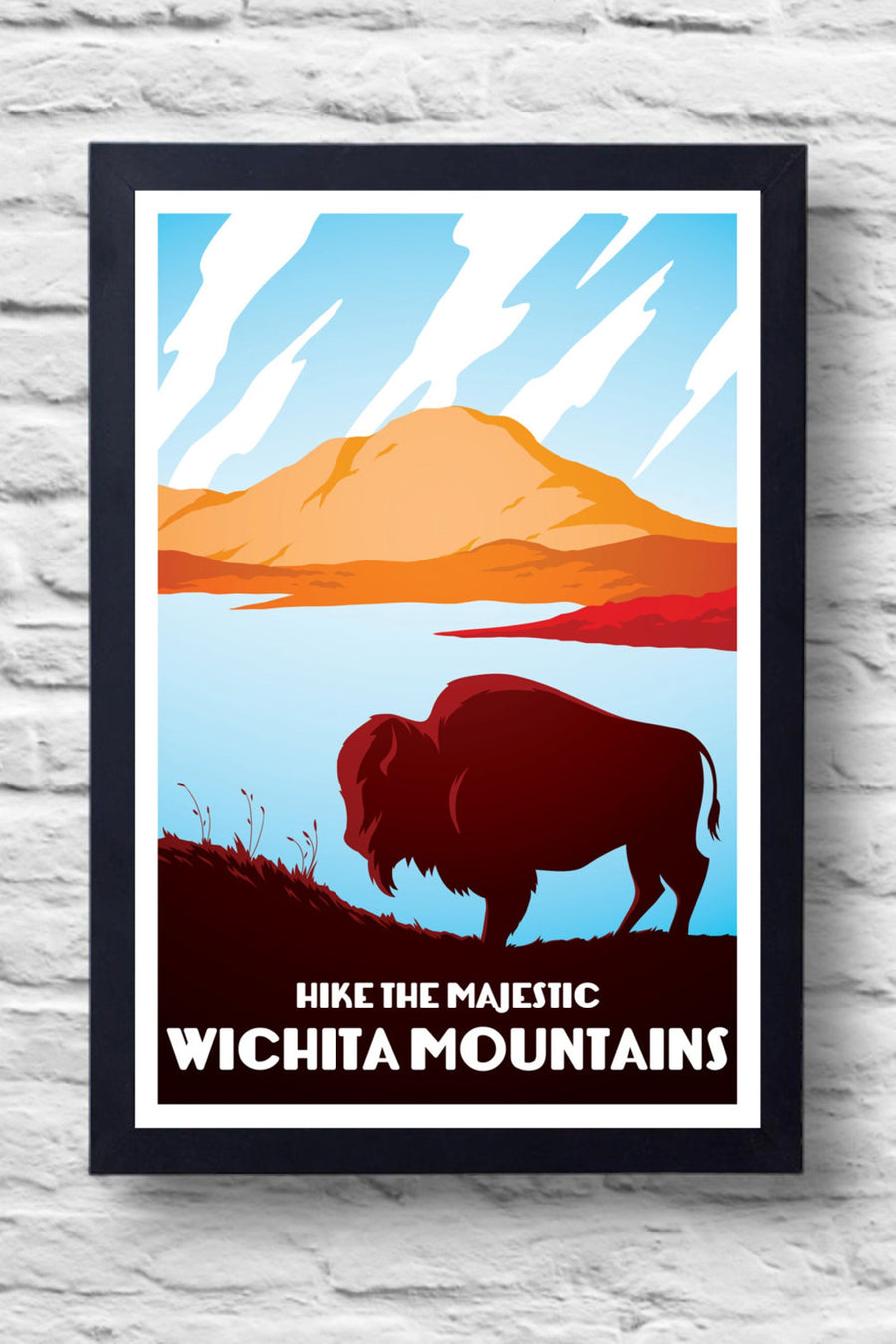 Wichita Mountains Print || Greg White Illustrations