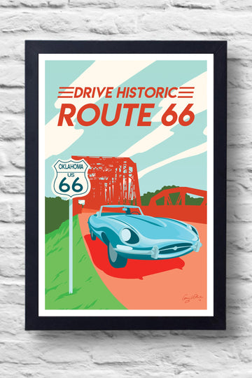 Historic Route 66 Print || Greg White Illustrations