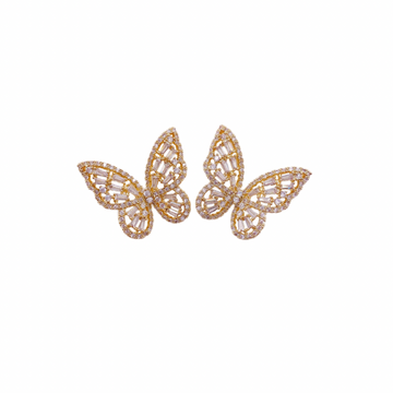 Bridget Butterfly Clear Studs || Made by Maddie